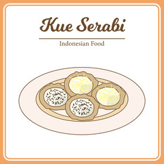 Delicious Traditional Indonesian Food Called Kue Serabi