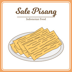 Delicious Traditional Indonesian Food Called Sale Pisang