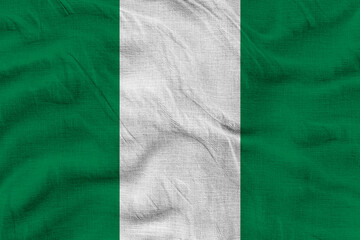 National flag of Nigeria. Background  with flag  of Nigeria.