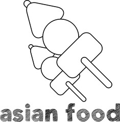 Asian food vector 