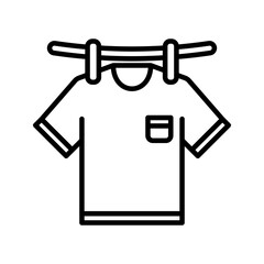 Drying clothes icon. sign for mobile concept and web design. vector illustration