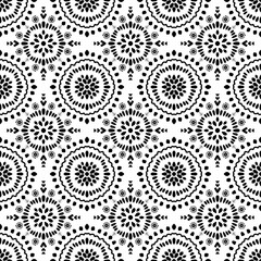 black and white seamless pattern