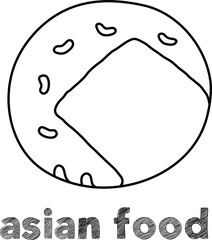 Asian food vector 