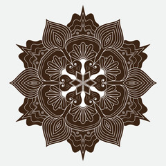 Ornament color mandala design vector, eps file free download