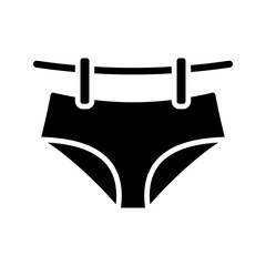 Drying underwear icon. sign for mobile concept and web design. vector illustration