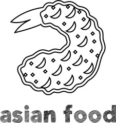 Obraz premium Asian food vector 