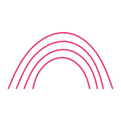 Abstract Line Rainbow Icon