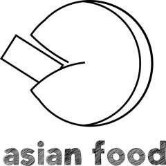 Asian food coloring vector.