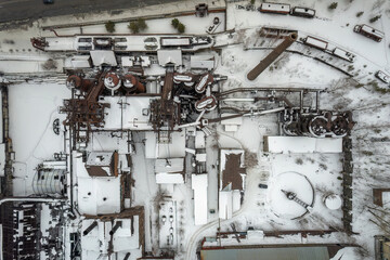 Demidov's old plant in Nizhny Tagil, Russia. Aerial view