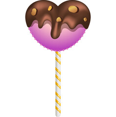 Dessert icon, sweet food illustration