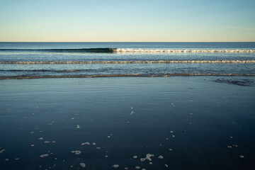 View of the ocean during golden hour