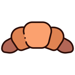 Croissant food illustration