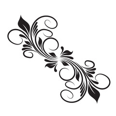 Oriental vector damask black patterns. Baroque Scroll as Element of Ornament and Graphic Design. Use for greeting cards and wedding invitations.