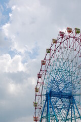 ferris wheel on a blue sky