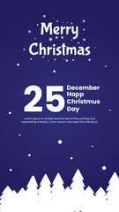 Naklejka premium Merry Christmas day Wish Design template