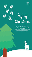 Merry Christmas day Wish Design template