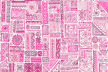 Traditional african vector seamless pattern design