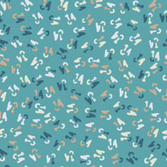 Grain noise texture messy vector seamless pattern. Speckled backdrop design.