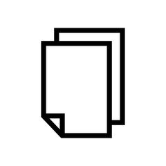 paper document icon in trendy flat style