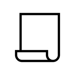 paper document icon in trendy flat style