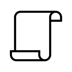 paper document icon in trendy flat style