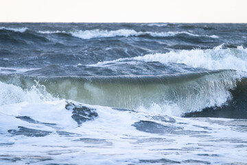 big waves stormy ocean