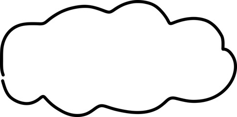 cloud border hand drawn