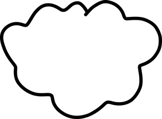 cloud border hand drawn