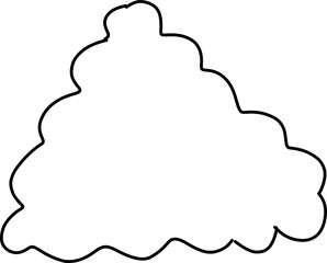 cloud border hand drawn