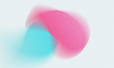 Pink blue gradient white background in the center abstract grain effect