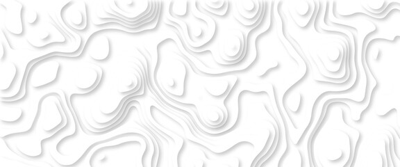 Abstract smooth origami shape paper cut. White realistic paper cut wave curve overlap background decoration texture.