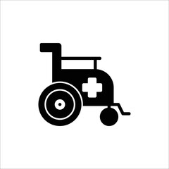 Wheelchair icon. solid icon