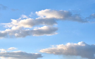 The clouds with light blue sky