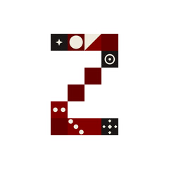 Retro-style alphabets font with a Christmas theme. The vintage color palette and geometric shape.