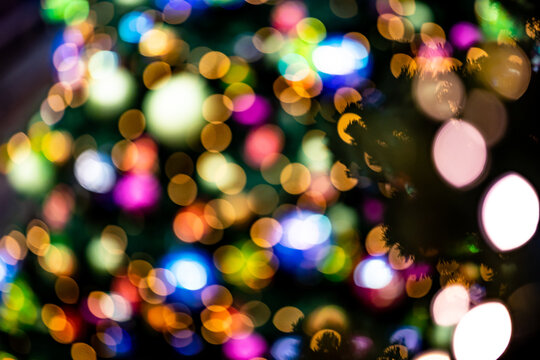 Bokeh de d&eacute;coration de no&euml;l 