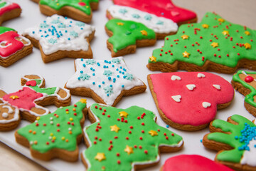christmas cookies on the table