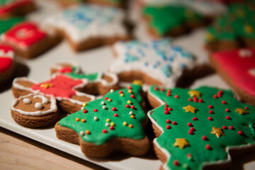 christmas cookies on a plate