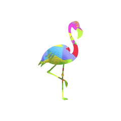 Watercolor Flamingo Abstract Flamingo, Colorful Flamingo Illustration, Flamingo Drawing, Flamingo