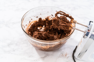 Fototapeta premium Chocolate Cookies with Chocolate Hearts