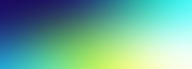 Blue green yellow gradient background blank. Horizontal banner or wallpaper tamplate. Copy space, place for text, text area. Bright illustration. Space metaverse web 3 technology texture