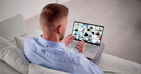 Business Video Conference Webinar Chat