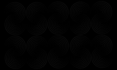 Black background modern abstract texture dots halftone