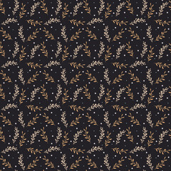 seamless pattern of leaves. pattern background design. simple pattern fabric. seamless illustration artwork.