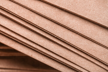 Closeup view of OSB wood boards