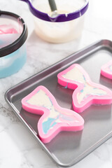 Mermaid themed 3 layer vanilla cake