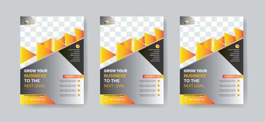 Creative business flyer template design print ready.