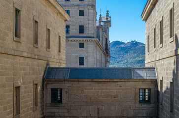 Fototapeta na wymiar Architecture in San Lorenzo de El Escorial, Spain