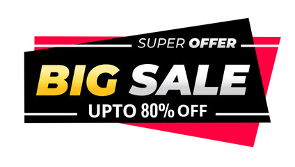 Sale banner template design, Big sale special offer. 