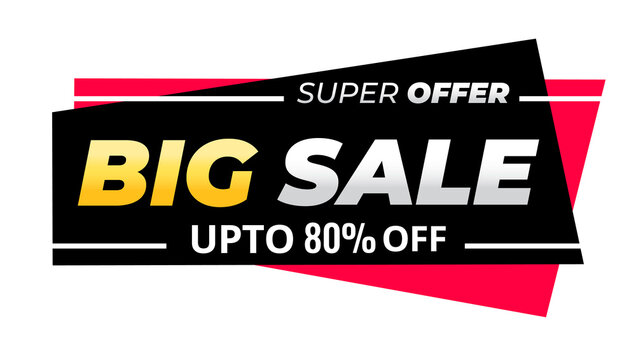 Sale banner template design, Big sale special offer. 