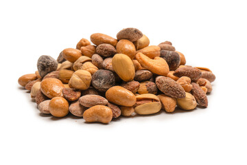  A group of almonds, pistachios, walnuts, macadamia, cashews.